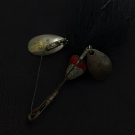 Jamison Shannon Twin Spinner, nikelis, 14g, bucktail, #24708