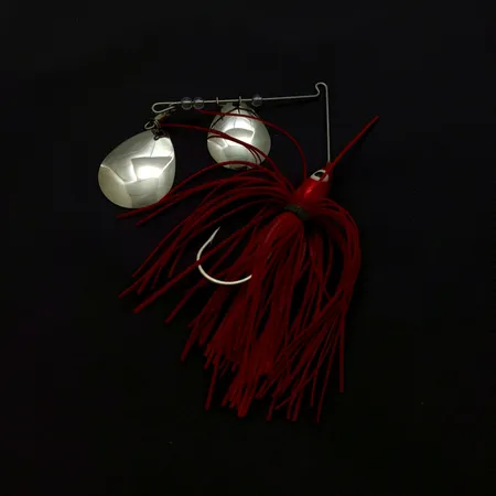 Finny Super Pro Spinnerbait, Nikelis/Raudona, 17g, Tandem Colorado, #24949