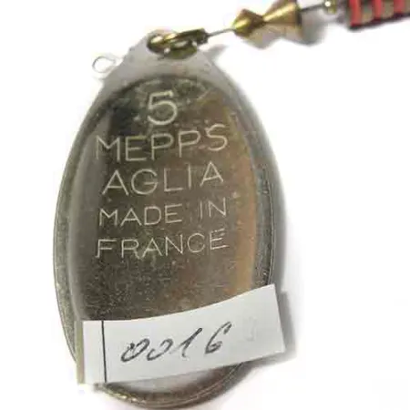 Mepps Aglia 5 Musky Killer Steel Sukrė, Plienas/Žalvaris, 16g, #0016