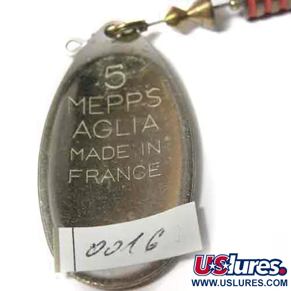 Mepps Aglia 5 Musky Killer Steel Sukrė, Plienas/Žalvaris, 16g, #0016