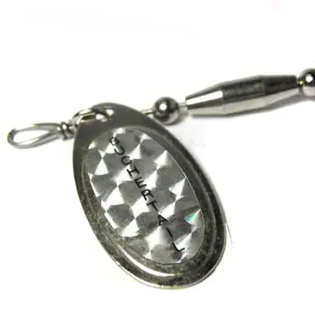 Buchertail 500 Sukrė, Nikelis/Juoda/Holograma, 17g, Bucktail, #0017