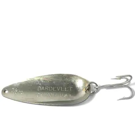 Eppinger Dardevlet Blisgė, Balta / Juoda, 22g, Velnio galvos logo, #0026