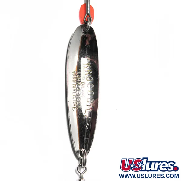 Luhr Jensen Krocodile Die #4 Blizgė, Nikelis/Auksas/Žalia, 19g, #0067