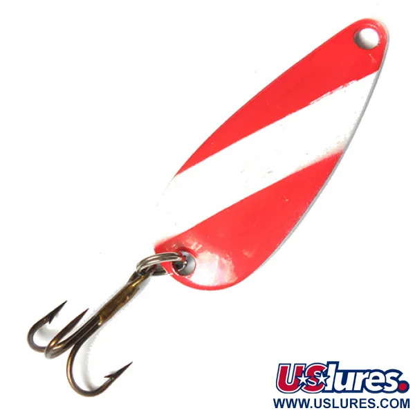 Atlantic Lures Blizgė, Red / White, 5.5g, Vintažinė Emalė, #0110