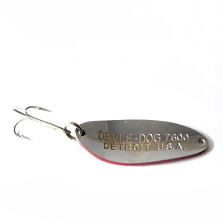 Dardevle Devle Dog Blizgė, Raudona / Balta, 10g, Vintage, #0169