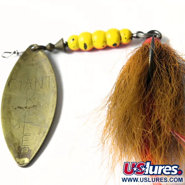 Mepps Giant Killer Sukrė, Žalvaris, 30g, Bucktail, #0211