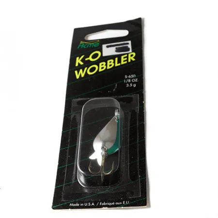 ACME K.O. Wobbler Blizgė, Nikelis / Žalia, 3.5g, Sonic Flipper Tail, #0215