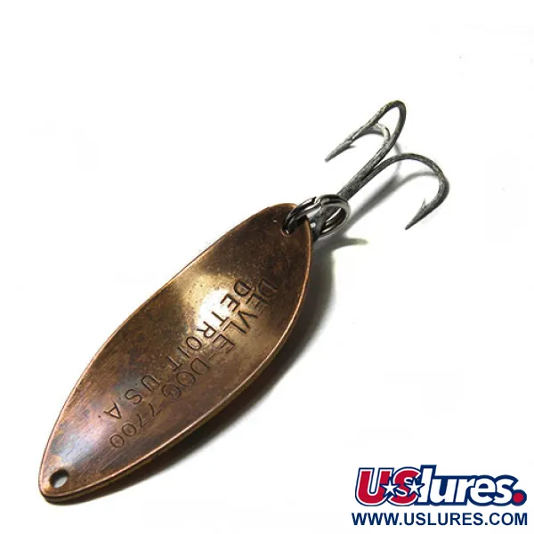 Dardevle Devle Dog Blizgė, Geltona/Žalia/Oranžinė, 14g, Koriai, #0260