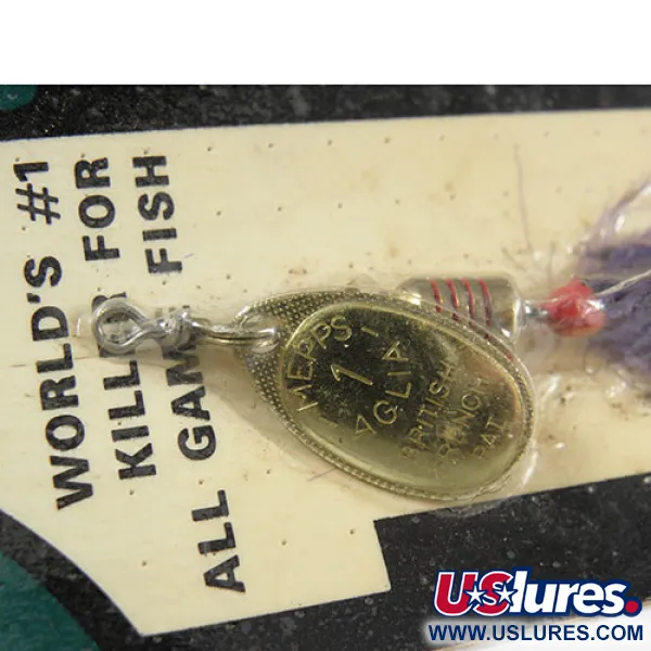 Mepps Aglia 1 Sukrė, Žalvaris, 3.5g, Rištas kabliukas, #0362