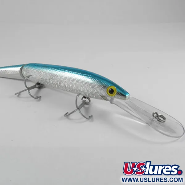 Rebel Spoonbill Minnow Jointed Vobleris, Sidabras/Mėlyna, 21g, Narys, #0397