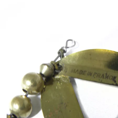 Mepps Double Cross Sukrė, Žalvaris, 4.2g, Dvigubas Lapelis, #0471