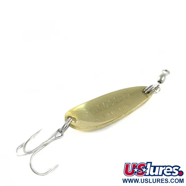 Luhr Jensen Krocodile Blizgė, Auksas / Oranžinė / Žalia, 9g, auksas, #0493