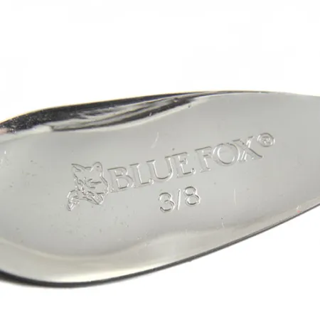 Blue Fox Strobe Tear Drop Spoon, Juoda/Balta, 11g, Blizgė, #0499