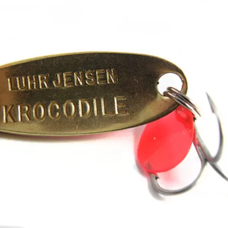 Luhr Jensen Krocodile Vartiklė, Oranžinė/Žalvaris/Hologram, 9g, #0508