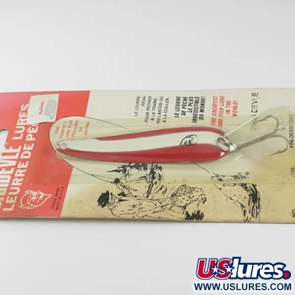 Eppinger Dardevle ThinDevle Blizgė, Raudona / Balta, 11g, Klasika, #0541