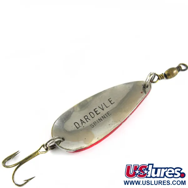 Dardevle Spinnie Blizgė, Raudona / Balta, 6g, Vintage, #0644