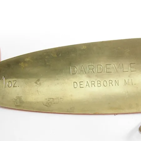 Eppinger Dardevle Blizgė, Balta/Oranžinė/Žalvaris, 28g, Žalvaris, #0858