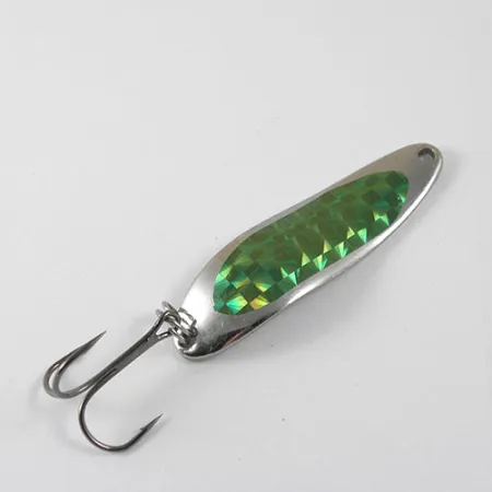 Dardevle Cop-E-Cat 7300 Blizgė, Nikelis/Žalia, 10g, Korių raštas, #0874