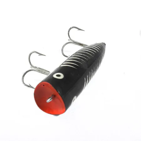 Popper Heddon Chugger Spook, Juoda/Balta/Raudona, 14g, Paviršinis, #0875