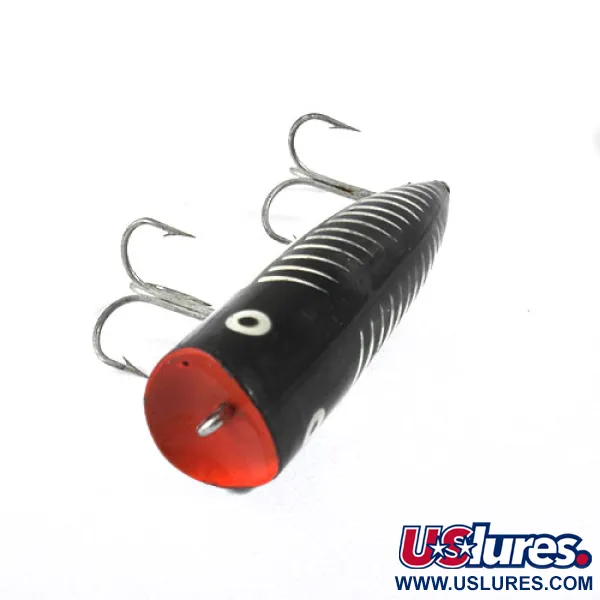 Popper Heddon Chugger Spook, Juoda/Balta/Raudona, 14g, Paviršinis, #0875