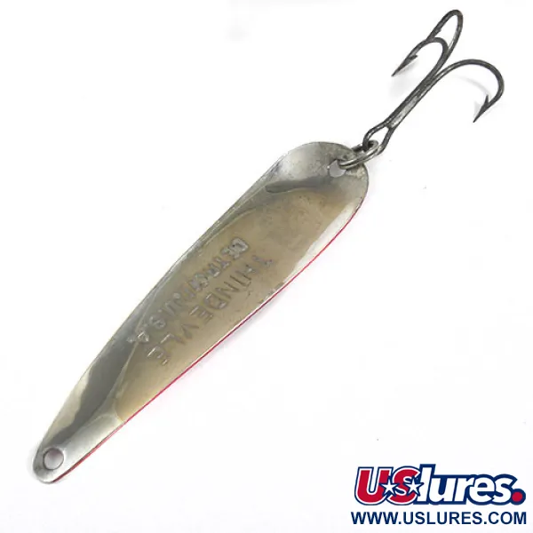 Dardevle ThinDevle Blizgė, Raudona / Balta / Nikelis, 11g, Plona, #0876