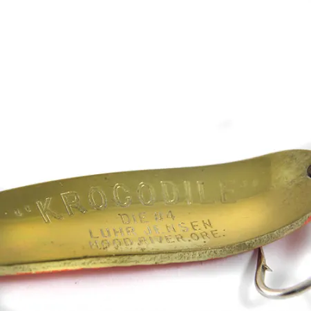 Luhr Jensen Krocodile Die #4 Vartiklė, Oranžinė/Žalvaris, 17g, #0914