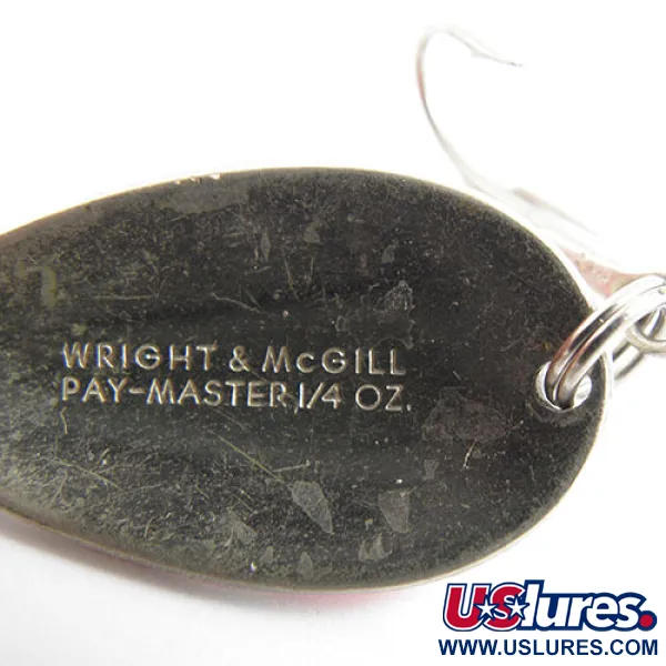 Wright & McGill Pay-Master Vartiklė, Raudona/Balta/Nikeliuota, 7g, #0941