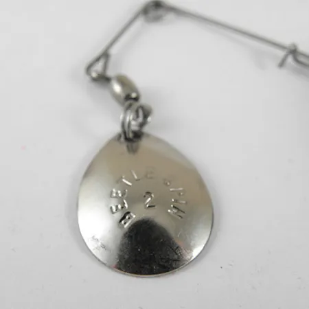 Johnson Beetle Spin Spinnerbaitas, Nikelis/Juoda, 9g, rantytas, #0980