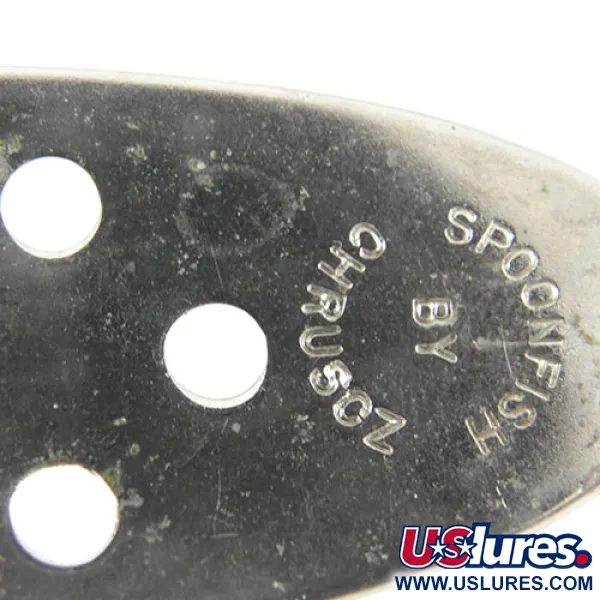 Chruscz Spoonfish Blizgė, Nikelis, 28g, perforuota, #1018