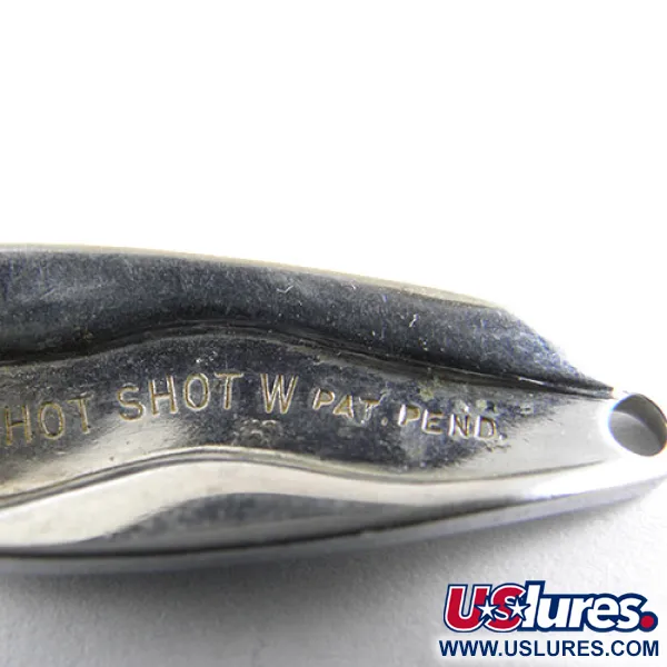 Luhr Jensen Hot Shot W Blisgė, Nikelis / Juoda, 4.5g, #1055