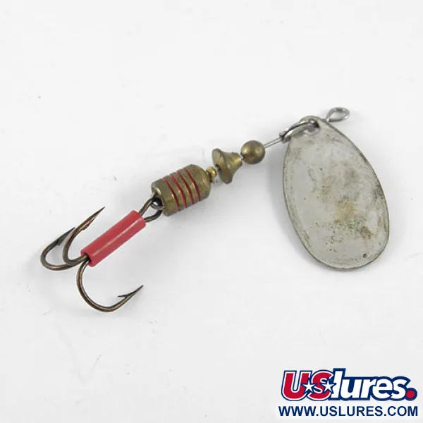 Mepps Aglia 2 Sukrė, Nikelis / Balta / Raudona, 4.5g, Dryžuota, #1082