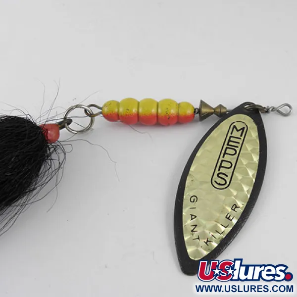 Mepps Giant Killer Sukriukė, Juoda/Holograma, 30g, Gluosnio Lapas, #1088