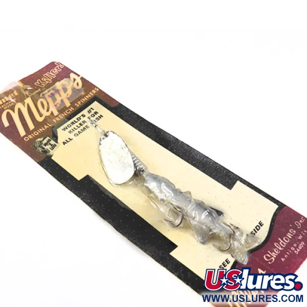 Mepps 3 Comet (with soft bait) Suktukė, Nikelis, 17g, Vintage, #1093