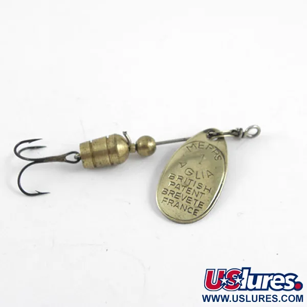 Mepps Aglia 1 Sukrė, Žalvaris, 3,5g, Prancūzų Patentas, #1102