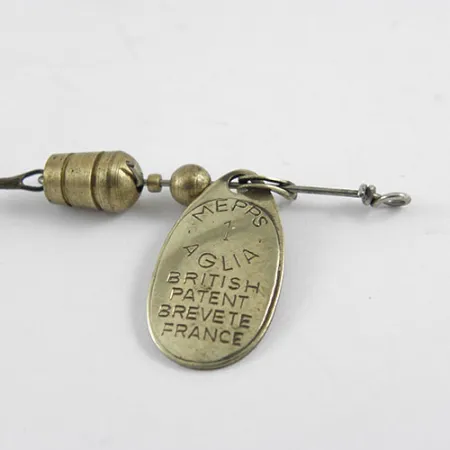 Mepps Aglia 1 Sukrė, Žalvaris, 3,5g, Prancūzų Patentas, #1102