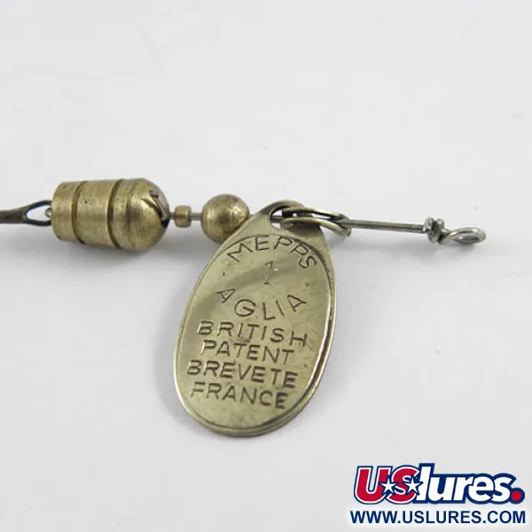 Mepps Aglia 1 Sukrė, Žalvaris, 3,5g, Prancūzų Patentas, #1102