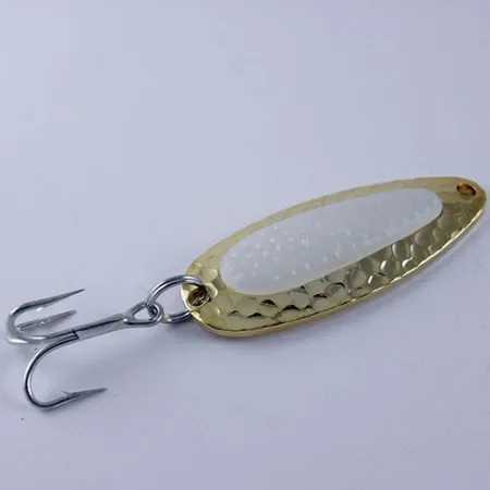 Blue Fox Pixee Glow Blizgė, Auksinė / Balta (Glow), 14g, Fox-Glo, #1111