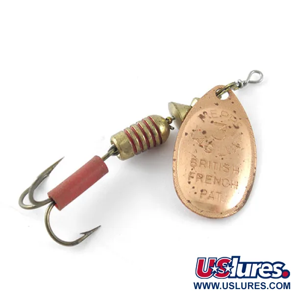 Mepps Aglia 3 Sukrė, Bronza, 7g, Žalvarinis korpusas, #1131