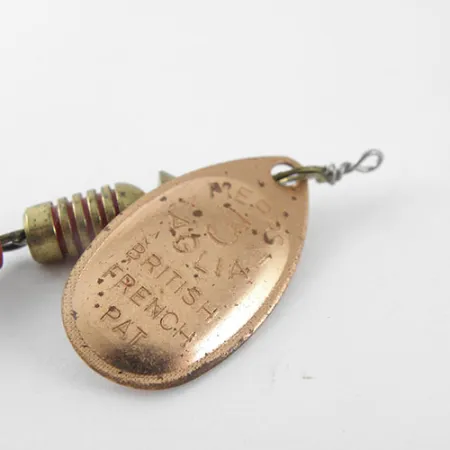 Mepps Aglia 3 Sukrė, Bronza, 7g, Žalvarinis korpusas, #1131