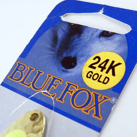 Blue Fox Pixee Blizgė, Geltona/24K Auksuota, 7g, Egg-Sac, #1134