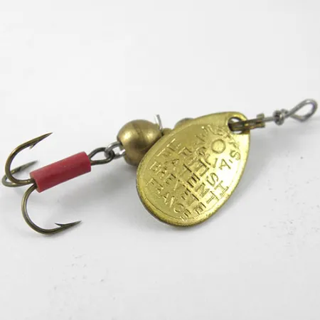 Mepps Aglia 0 Sukriukė, Žalvaris, 2.2g, Raudona tūtelė, #1141