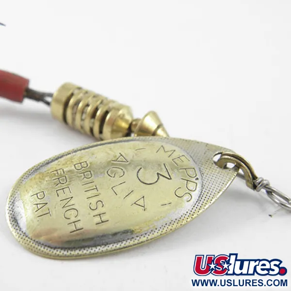 Mepps Aglia 3 Sukrė, Žalvaris, 7g, Kūginė Rotacija, #1153