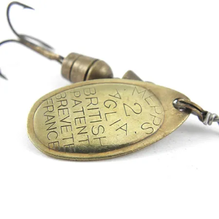 Mepps Aglia 2 Sukrė, Žalvaris, 4,5g, Vintažinė Klasika, #1154