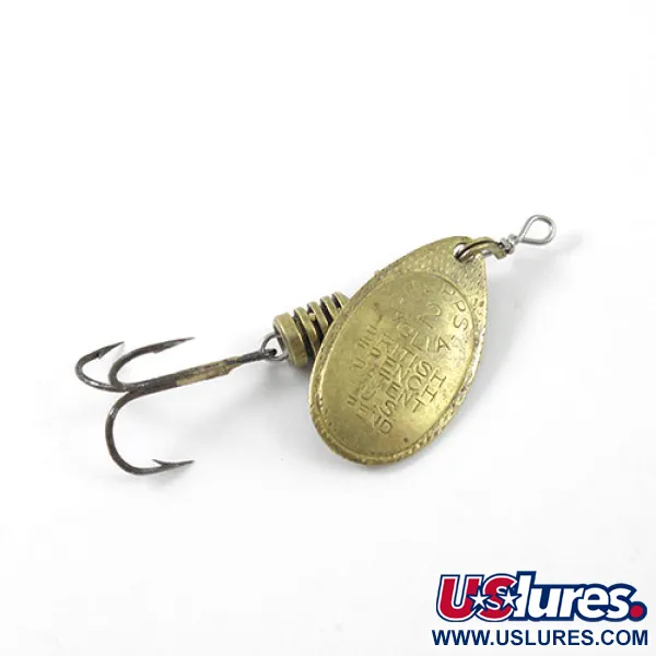 Mepps Aglia 2 Sukrė, Žalvaris, 4,5g, Klasikinis lapelis, #1162