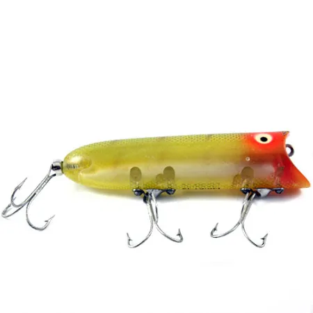 Heddon Lucky 13 Poperis, Yellow/Red/Green, 19g, Vintage, #1184