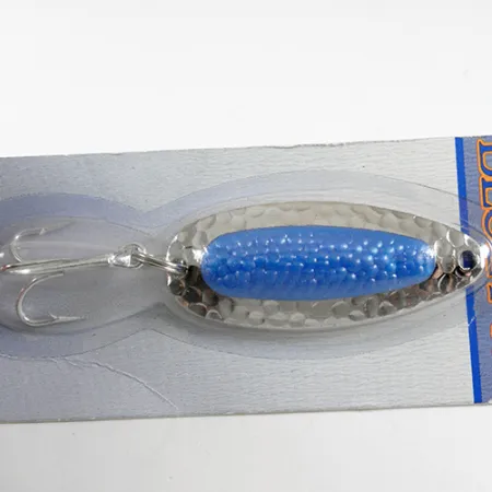 Blue Fox Pixee Blizgė, Nikelis / Mėlyna, 14g, Kalto Paviršiaus, #1331