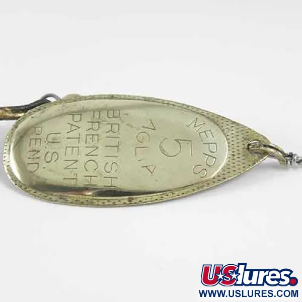 Mepps Aglia 5 Sukrė, Žalvaris, 14g, 5 dydis, #1345