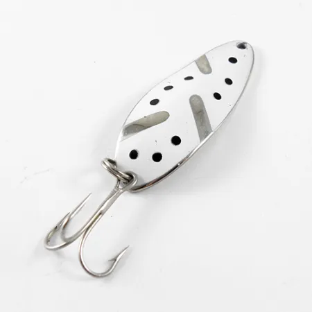 Little Cleo (Hula Girl) Blizgė, Nikelis / Balta, 10g, Vintage, #1441