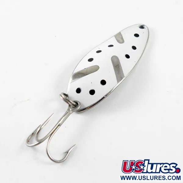 Little Cleo (Hula Girl) Blizgė, Nikelis / Balta, 10g, Vintage, #1441