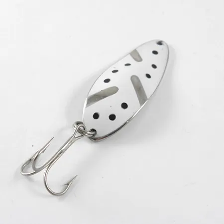 Little Cleo (Hula Girl) Blizgė, Nikelis / Balta, 10g, Vintage, #1441